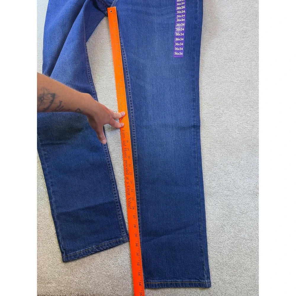 Levi's 511 Slim Jeans Mens 36x34 Blue Stretch Denim Classic Workwear NEW